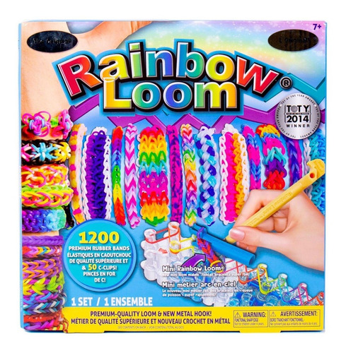 Kit Para Hacer Pulseras Rainbow Loom Telar 1200 Ligas +aguja